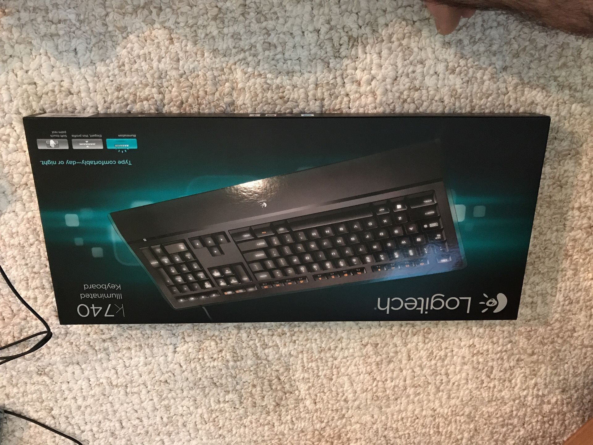 Logitech K740 Y-UY95 920-000914 Wired Illuminated Keyboard