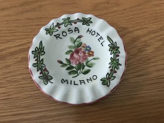 Vintage Hotel Rosa Milan ashtray