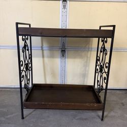 Metal & Wood Coffee Table