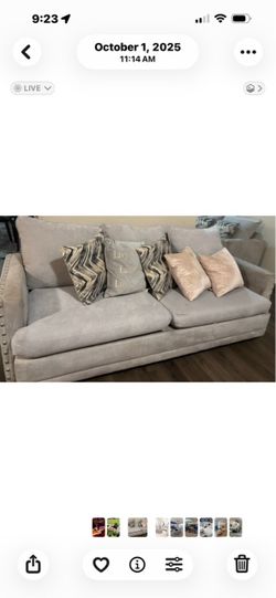 Sofa and love seat
