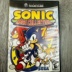 Sonic Mega Collection Nintendo GameCube 2002 Disc Manual & Case 