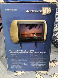 Pair of headrest monitors