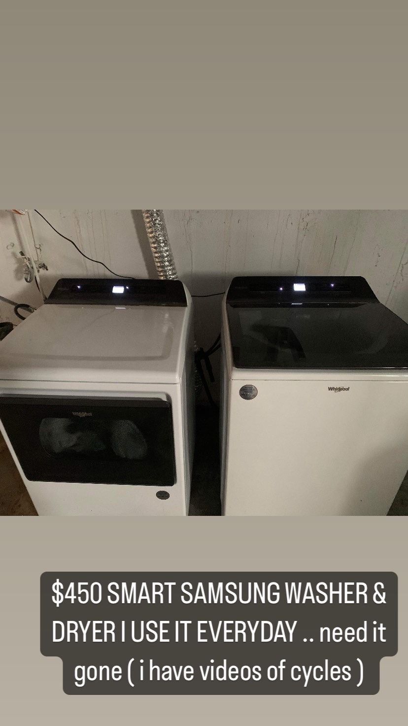 Samsung washer & dryer 