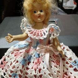 Unbranded Vintage 1950s Hard Plastic Doll