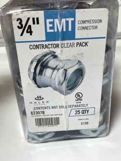 30 NEW Halex 3/4 in. EMT Compression Connectors
