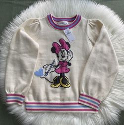 Disney GAP Minnie Mouse Sweater For Girls Size 6, Brand New