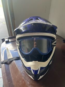 Hjc dirtbike helmet amd chest protector