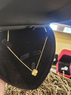 Necklace Flower Stainless Steel 