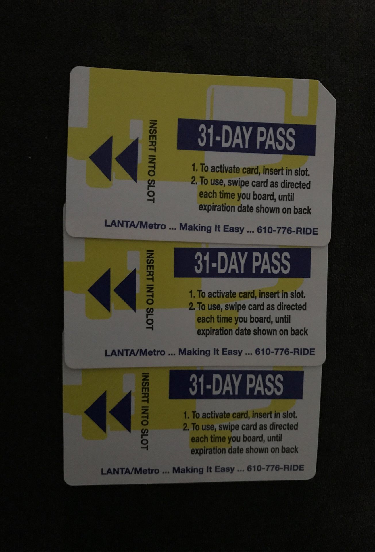 Bus tickets