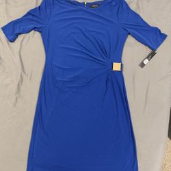 Tahari Leeann Cobalt 10P Dress