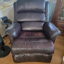 Brown Leather Recliner