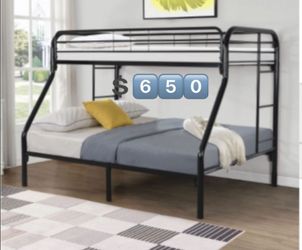Literas. Cameron. Full/Twin Bunk Beds w/Mattresses