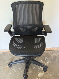 Office chair black mesh adjustable