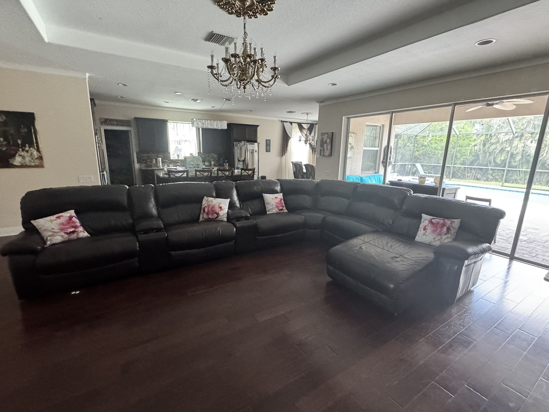 Italian Leather Sectional