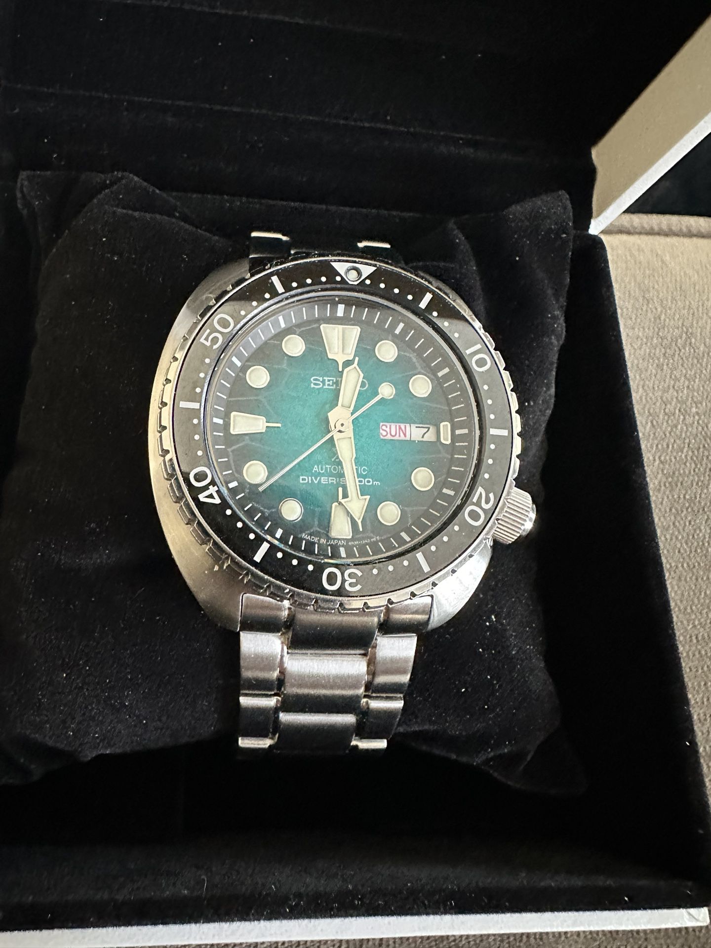Seiko Special Edition Ocean Conservation Turtle Diver SRPH57 Turquoise Dial Automatic Watch
