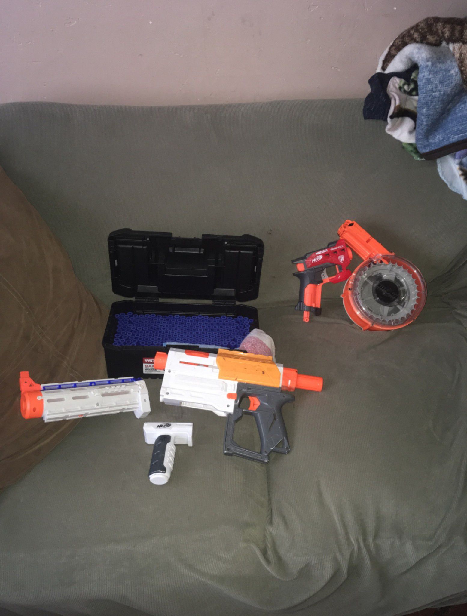 Nerf guns and ammo