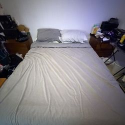 Temperpudic Queen Size Bee With Bed Frame