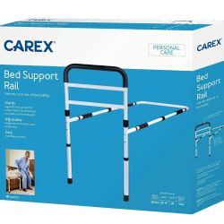 Carex Bed Rails and Grab Bar for Elderly & Seniors, Easy Installation, Height Adjustable, Universal