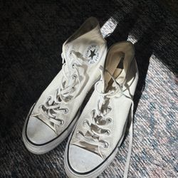 White platform Converse 