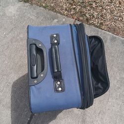 Blue Medium Travel Suitcase