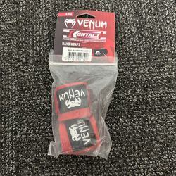 Venum Kontact Boxing Hand Wraps - Red - 2.5m