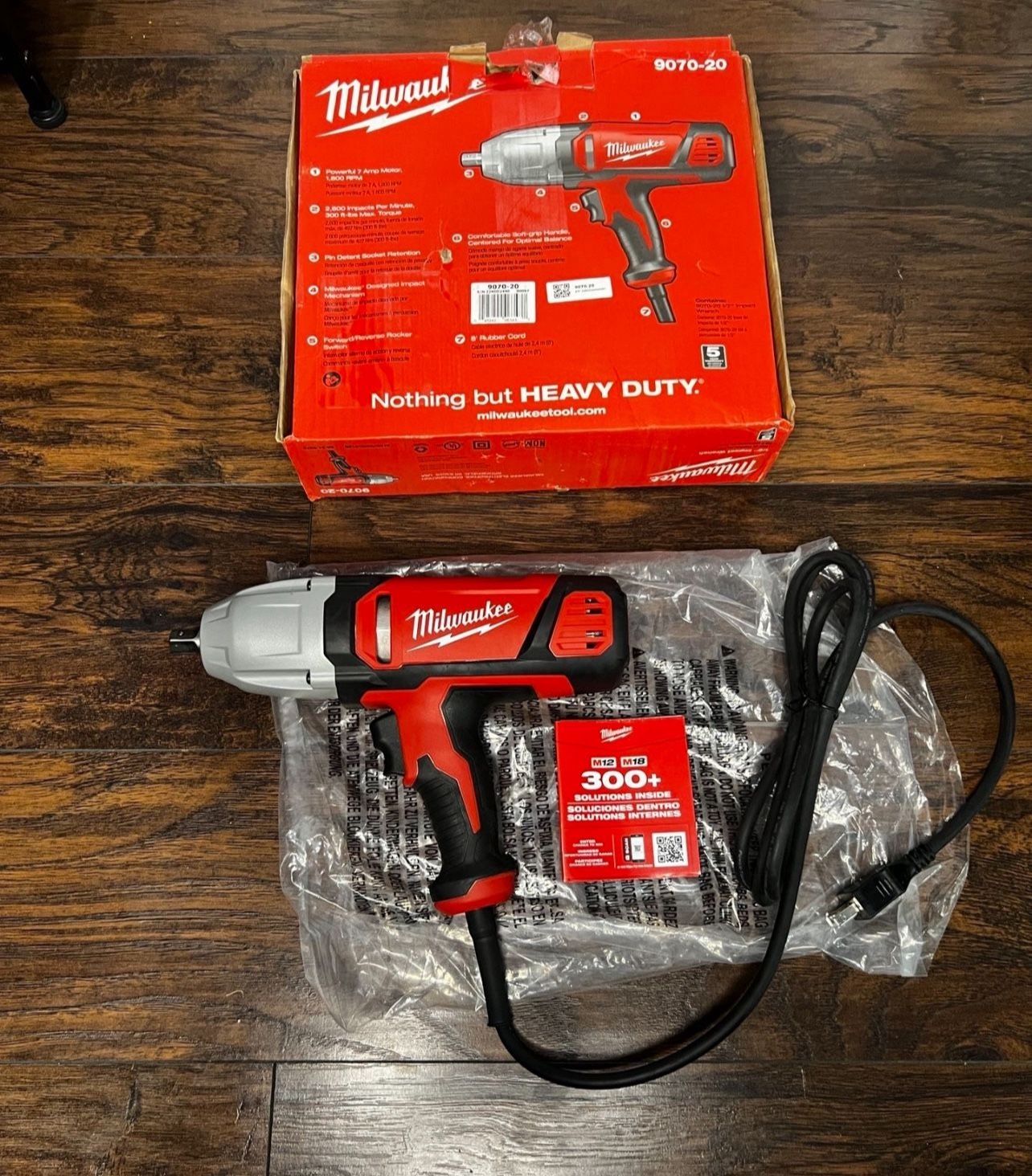 MILWAUKEE IMPACT WRENCH 1/2 in. Impact Wrench with Rocker Switch and Detent Pin Socket Retention