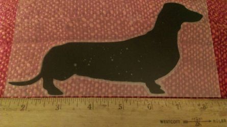 DACHSHUND vinyl car sticker