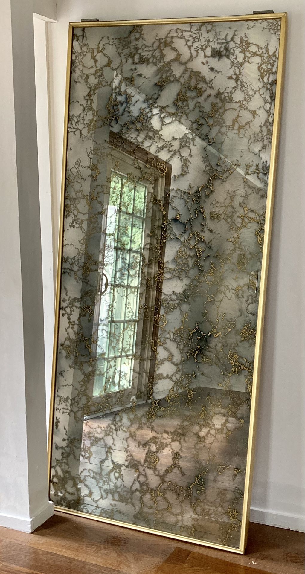 Set Of Vintage Mirrored Sliding Closet Doors With Hardware