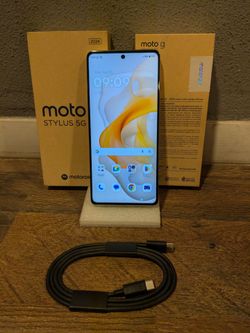 Unlocked Motorola Moto G Stylus 5G 128GB 🔋100% @ *2* Charge Cycles |🔓Factory Unlocked SIM | +Moto Warranty