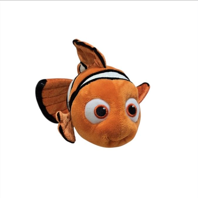 Disney Pixar Parks Finding Nemo Plush 10" Stuffed Animal Clown Fish Cute Orange