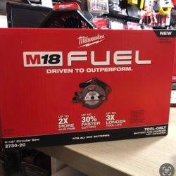 Mílwaukee New 61/2” Circular Saw M18 Fuel Brushless 