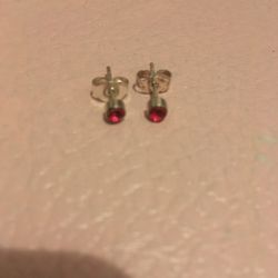 Pink Stud Earrings