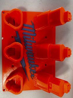 3D Printed Milwaukee Battery Wall Mount Holder