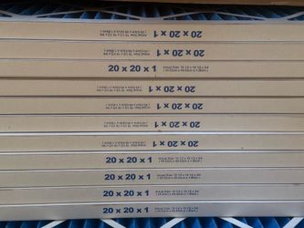 Air filters (12Pack) 20X25X1