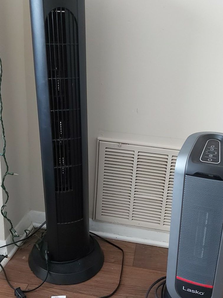 Tower Fan And A Heater