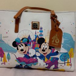 Mickey Mouse and Friends Dooney & Bourke Tote Bag – Disneyland 70th Anniversary