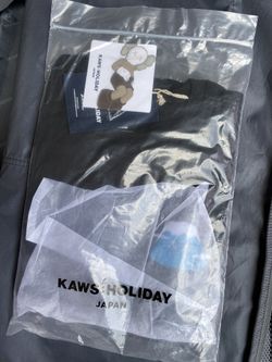 New KAWS Holiday Japan Embroidered Mt Fuji T-shirt 