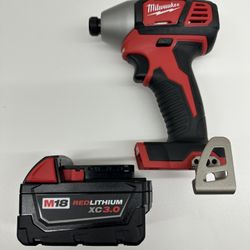 Brand New Milwaukee 1/4” Quarter Inch Impact Wrench With Battery