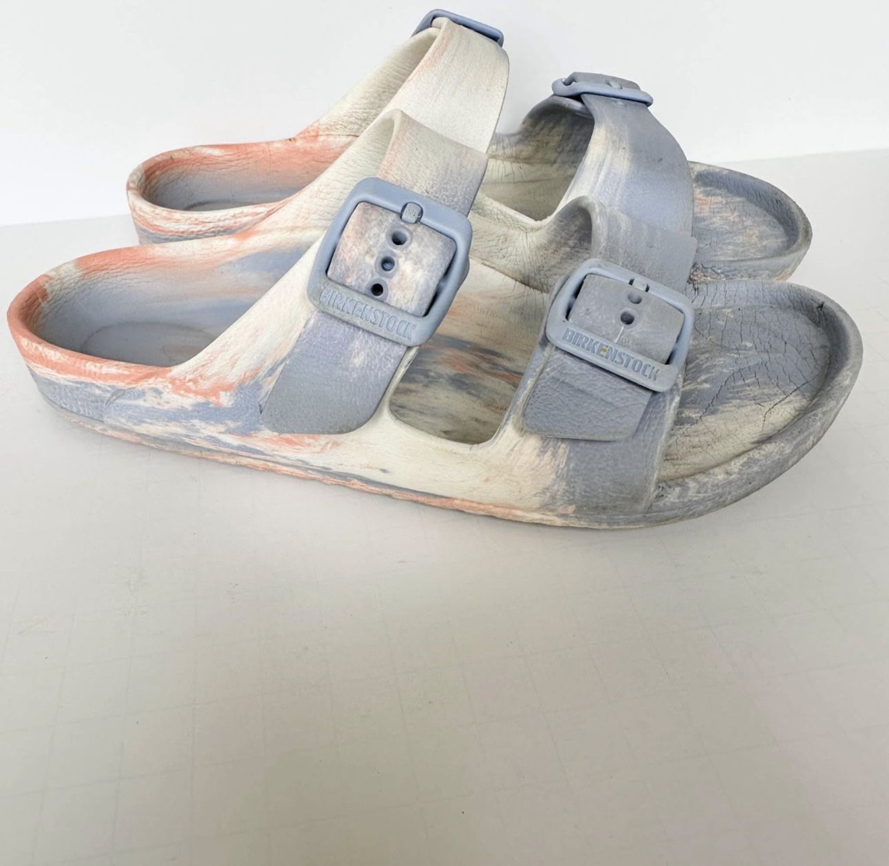 Birkenstock Sandals sz 1 Kids Arizona Eva Red White Blue Unisex Boys Girls sz 32 Patriotic