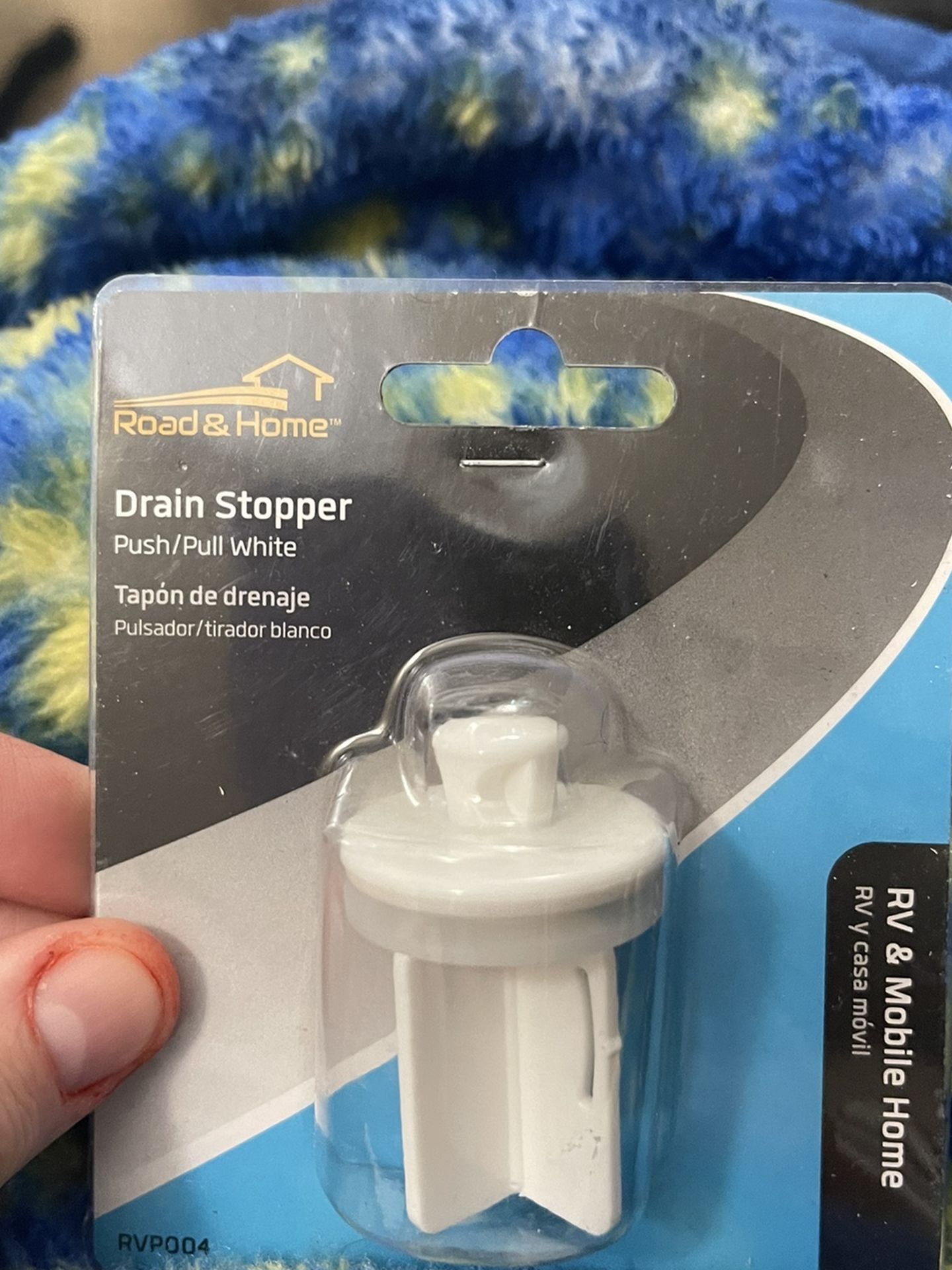 New RV White Drain Stopper!