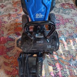 Kobalt 80v Max Brushless 10inch Cordless Cultivator/Tiller