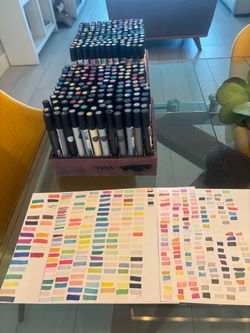 Pantone Tria professional markers 2 sets plus 55pcs different brand markers