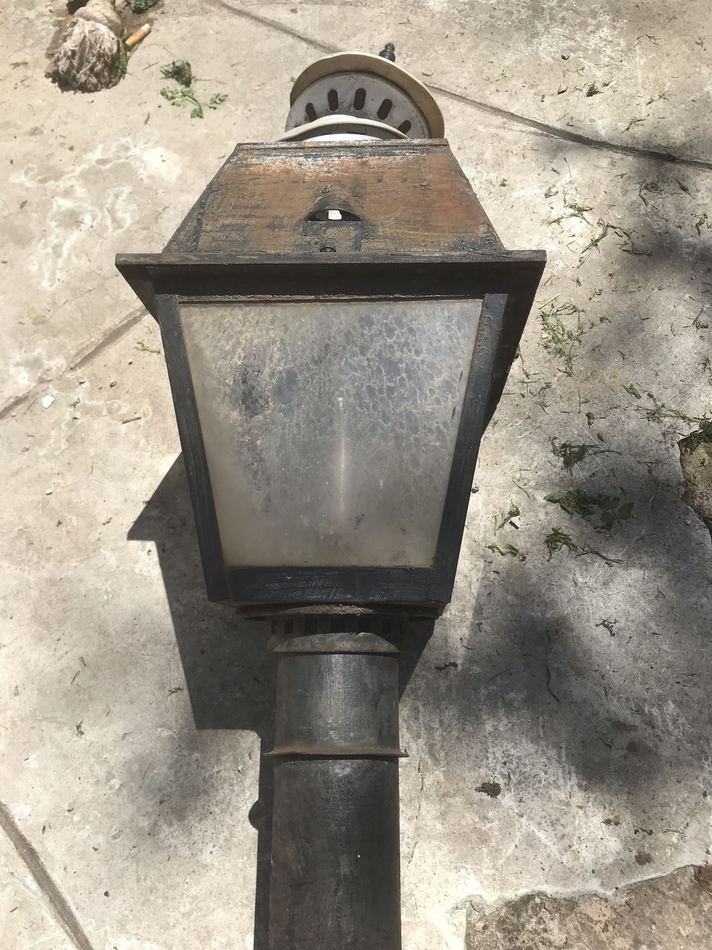 Mid Century Gas Lamp Post