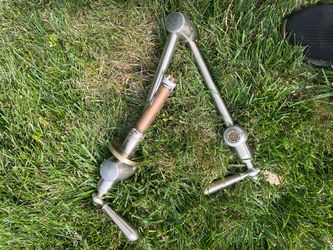 Brushed Nickel Wall Mount Pot Filler Faucet