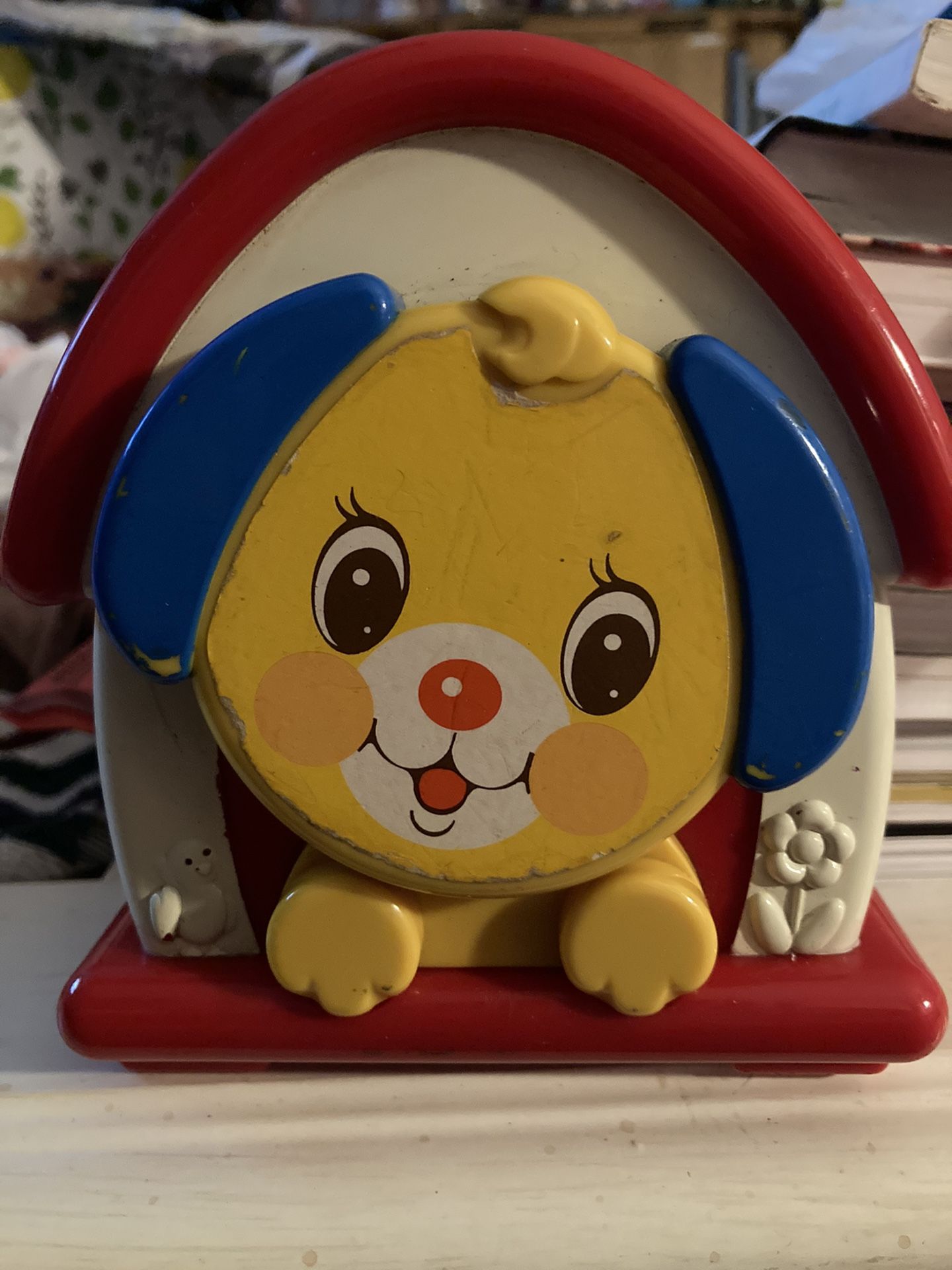 Antique Fisher Price kiddicraft barking puppy music box
