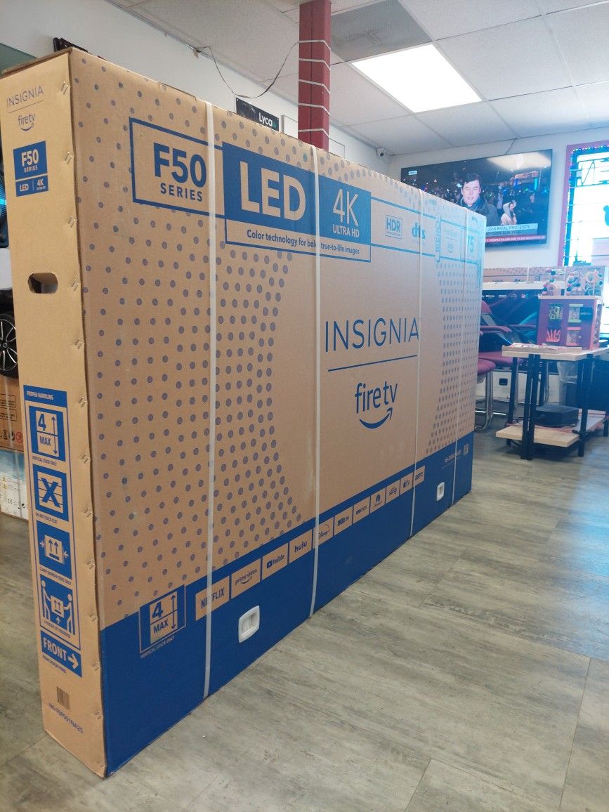 75" TV F50 Series LED With 4K Resolution Ultra HD Brand New On Special Cash Deals $399