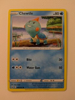 Chewtle Pokémon Card 060/202