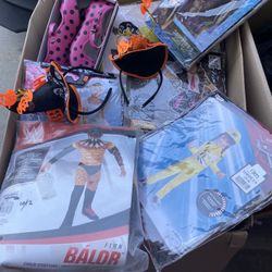 Extra Large Box Bulk Lot Of Assorted Costumes and Accessories!… GREAT FOR RESALE