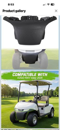 Brand New front bumper guard for 25 EZGO Valor Golf Carts