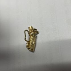 14 Karat Gold Golf Pendant 